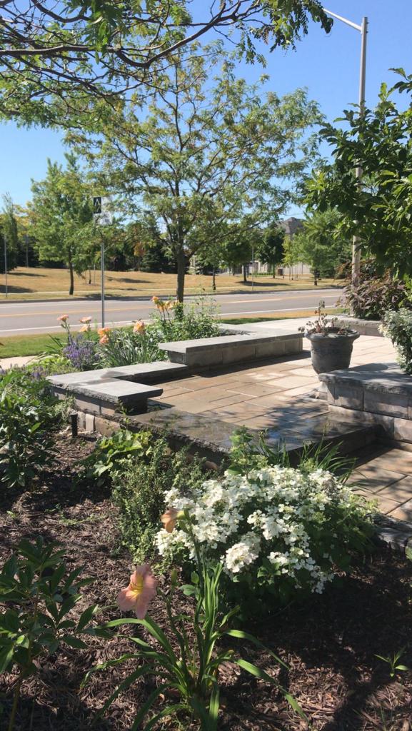 Interlock paver driveway Oakville street view