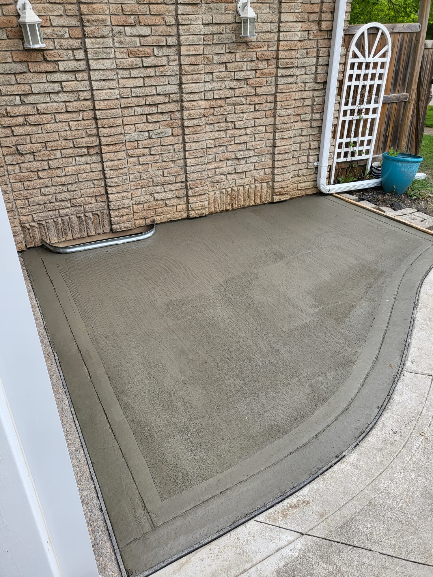 Stamped concrete walkway and entrance Waterdown