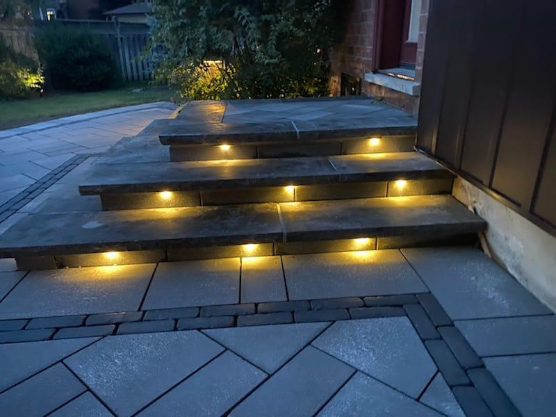 Stone patio and landscaping in Oakville - Seven Stones Landscape